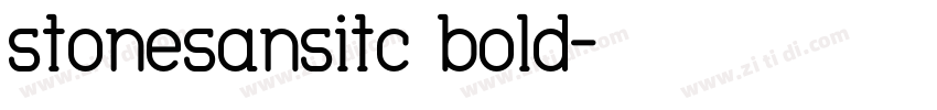 stonesansitc bold字体转换